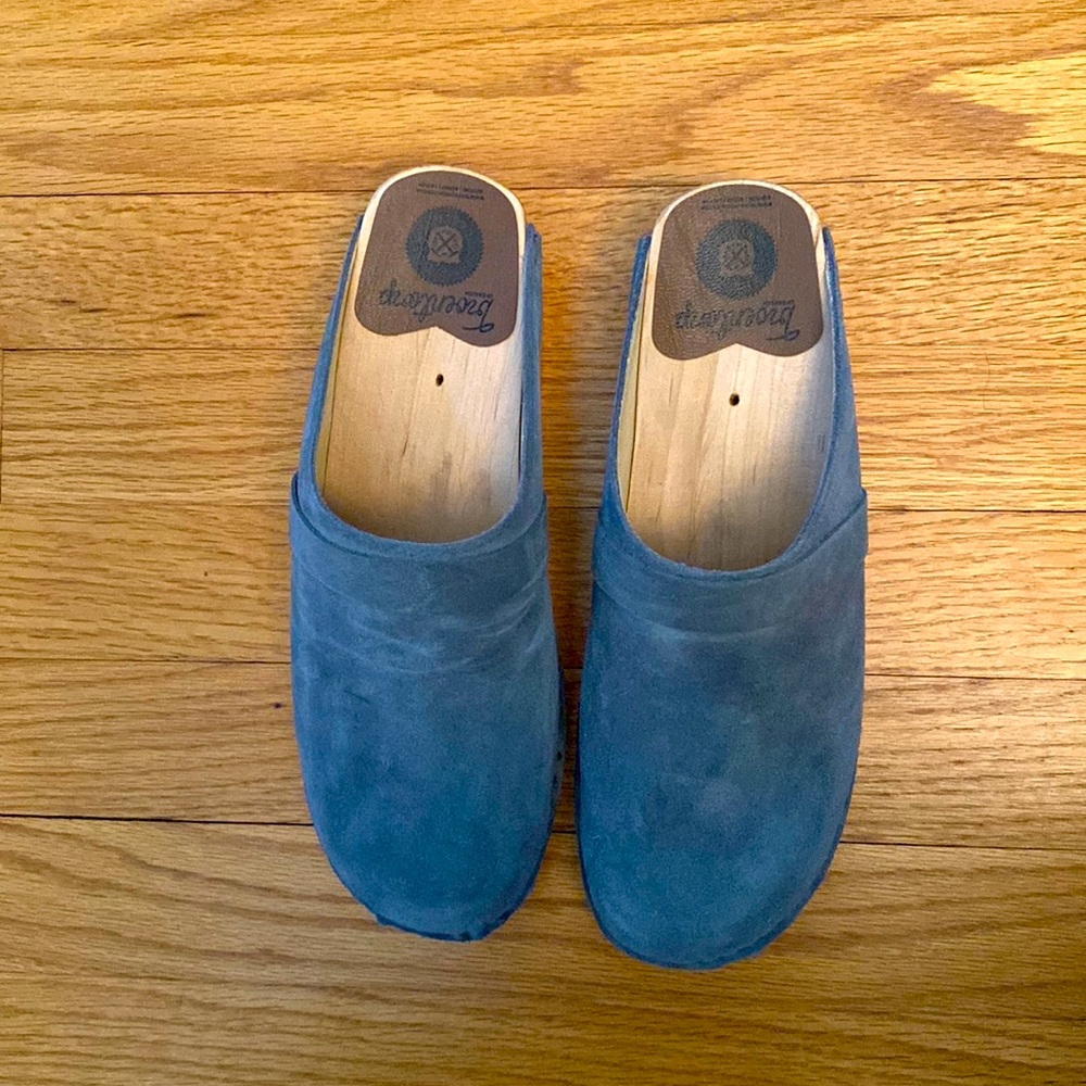 Troentorp clogs, size 38, blue-gray.